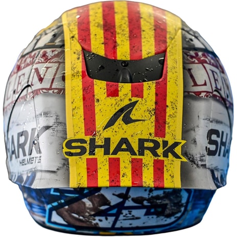 Vista posterior del casco SHARK Aeron GP edición Valencia